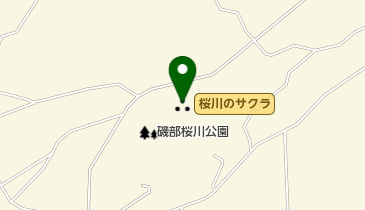 桜川のサクラの地図画像