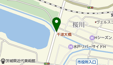 千波大橋の地図画像