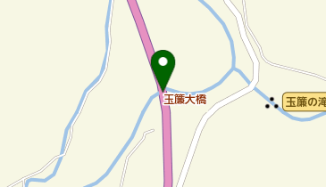 玉簾大橋の地図画像