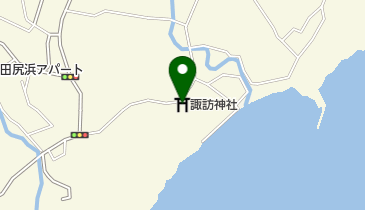 諏訪神社の地図画像