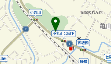 小丸山公園の地図画像