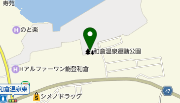 和倉温泉運動公園の地図画像