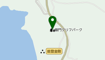 巌門クリフパークの地図画像