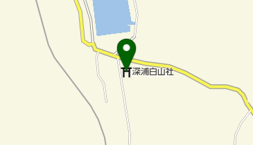 深浦白山社の地図画像