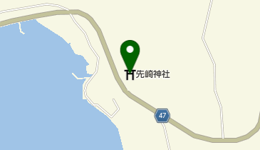 先崎神社の地図画像