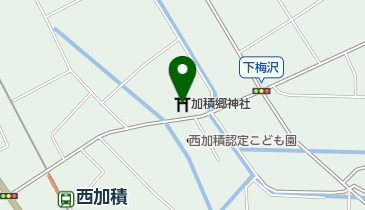 加積郷神社の地図画像