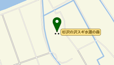 杉沢の沢スギ水源の森の地図画像