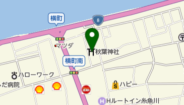 秋葉神社の地図画像