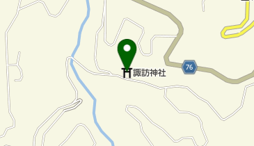 諏訪神社の地図画像