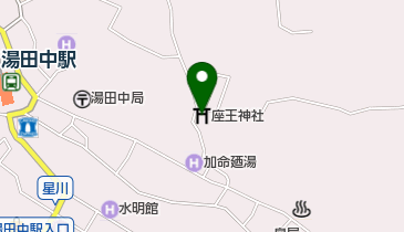 座王神社の地図画像