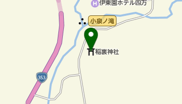 稲裏神社の地図画像