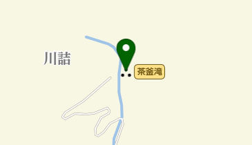 茶釜滝の地図画像