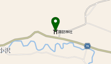 諏訪神社の地図画像