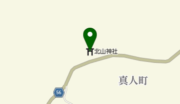 北山神社の地図画像