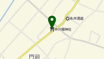 中川場神社の地図画像