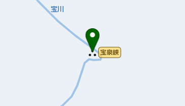 宝泉峡の地図画像