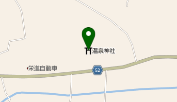 温泉神社の地図画像