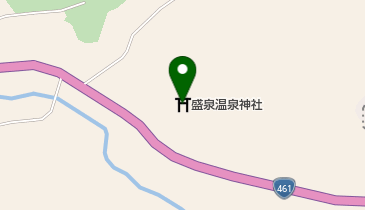 盛泉温泉神社の地図画像