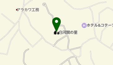 白河関の里の地図画像