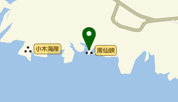 南仙峡の地図画像