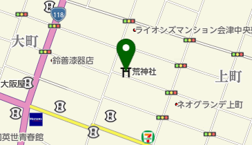 荒神社の地図画像