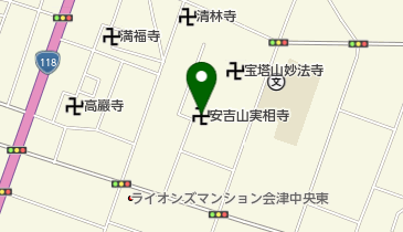 安吉山実相寺の地図画像