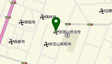 宝塔山妙法寺の地図画像