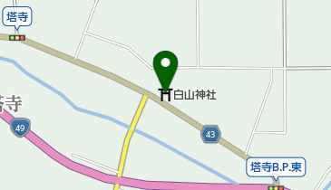 白山神社の地図画像