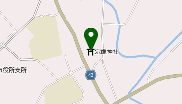 宗像神社の地図画像