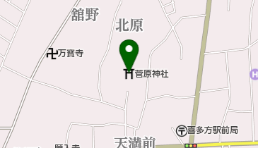 菅原神社の地図画像