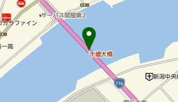 千歳大橋の地図画像