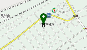 八幡宮の地図画像