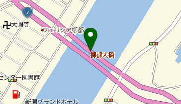 柳都大橋の地図画像