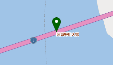 阿賀野川大橋の地図画像