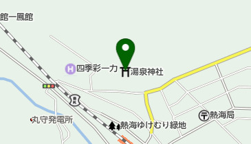湯泉神社の地図画像