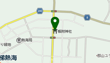 帳附神社の地図画像