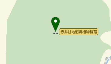 赤井谷地沼野植物群落の地図画像