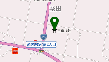 三島神社の地図画像