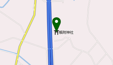 帳附神社の地図画像