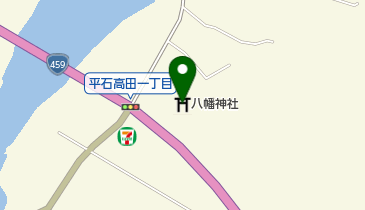 八幡神社の地図画像