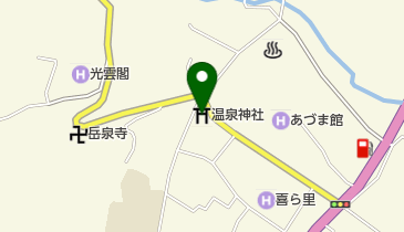 温泉神社の地図画像