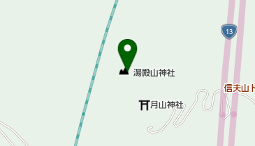 湯殿山神社の地図画像