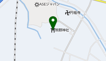 熊野神社の地図画像