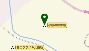 小原の材木岩の地図画像