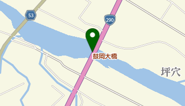 鼓岡大橋の地図画像