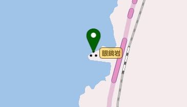 眼鏡岩の地図画像
