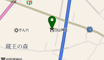 白山神社の地図画像