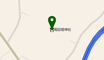 稲田姫神社の地図画像