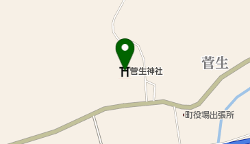 菅生神社の地図画像