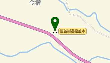 笹谷街道松並木の地図画像